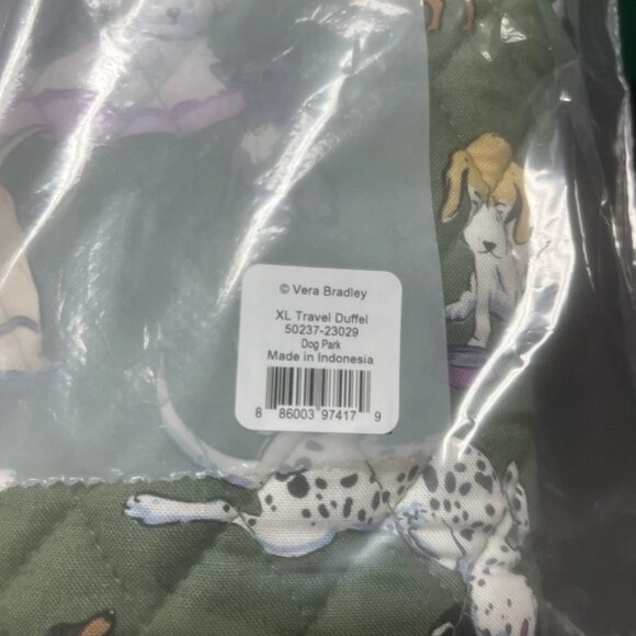 Vera Bradley Dog Park Extra Large (XL) Traveler Duffel Bag NWT🎄 - Picture 2 of 5